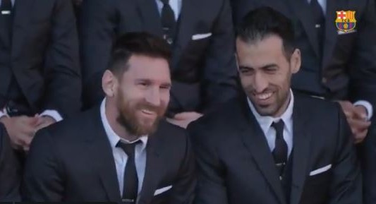 Video: El Barcelona cerró el año a pura risa