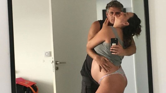 La foto íntima de Mike Amigorena y su pareja Sofía embarazada de 8 meses