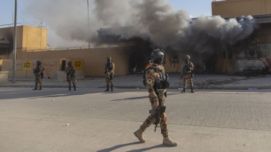 Bombardearon el área de la embajada de EE.UU. en Irak