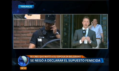 Se negó a declarar el femicida de Belgrano