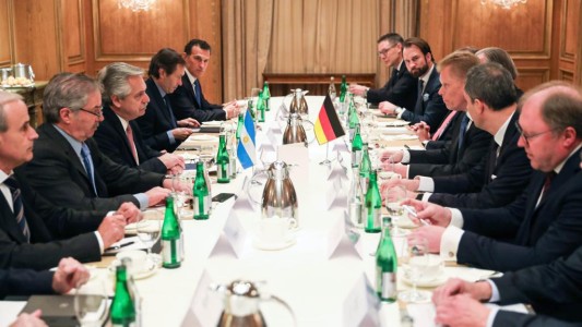 Alberto Fernández se reunió con empresarios alemanes antes del encuentro con Ángela Merkel