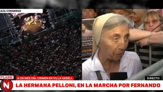 La hermana Pelloni y las madres del dolor acompañaron a los padres de Fernando