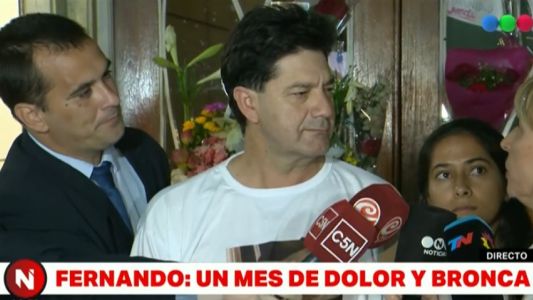 El padre de Fernando Báez Sosa agradeció el apoyo de toda la gente