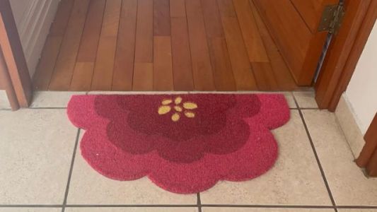 El insólito mensaje de una mujer que le pidió a su vecino cambiar el felpudo de su puerta