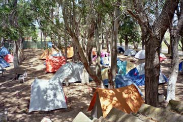 Una mujer ahogó a su bebé en un camping de San Bernardo