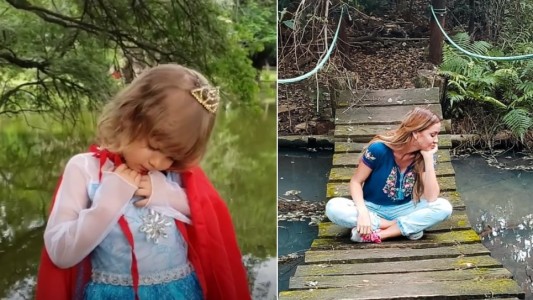 Apareció un yacaré detrás de la hija de Dallys Ferreira cuando la grababa cantando