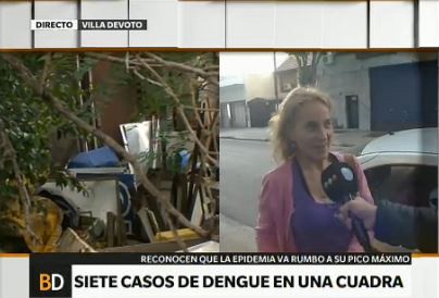 Vecina de Villa Devoto: "Mis tres hijos tienen los síntomas del dengue"