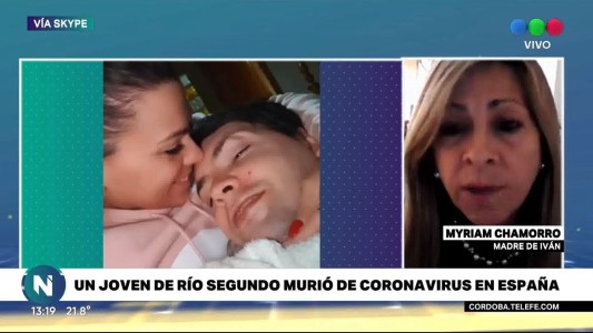 Conmovedor testimonio: habló en Telefe Noticias, la madre del cordobés que murió de coronavirus en España