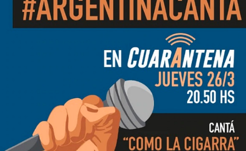 "Argentina canta en cuarentena": los artistas se suman desde sus casas