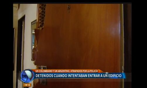 Detenidos cuando intentaban entrar a un edificio en Caballito