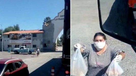 Video: una familia recibe a los camioneros con vianda y presta su casa para ducharse