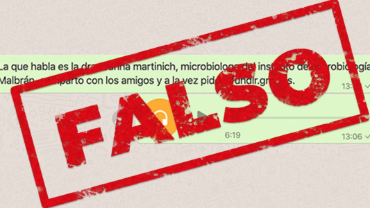 La historia detrás de los falsos audios virales de Carina, que no es médica ni trabaja en el Malbrán