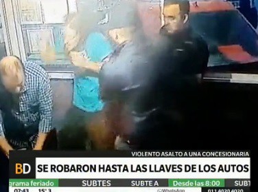 Violento robo a mano armada en Pompeya