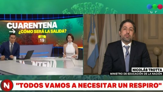Trotta, sobre el regreso a las aulas: "volveremos cuando lo digan los expertos"