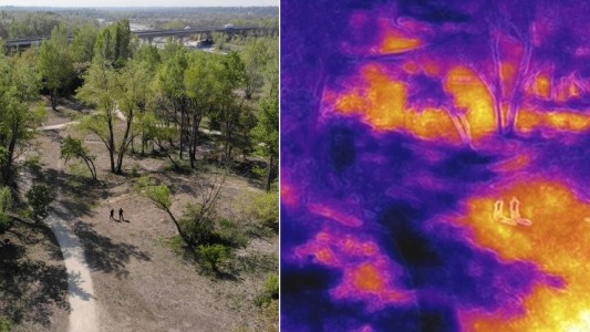 "Usted está en una zona prohibida": drones detectan infractores y le toman la temperatura