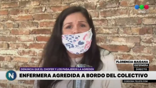 Enferemera cordobesa, maltratada y agredida por un chofer de colectivo