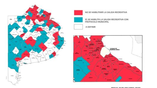 El mapa bonaerense de las salidas recreativas permitidas: qué municipios las permiten