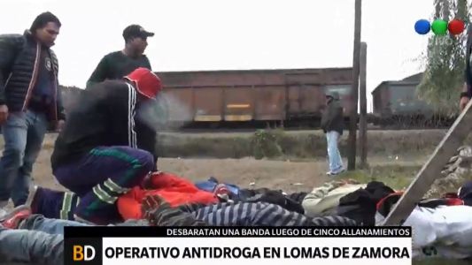 Operativo antidrogas en Lomas de Zamora