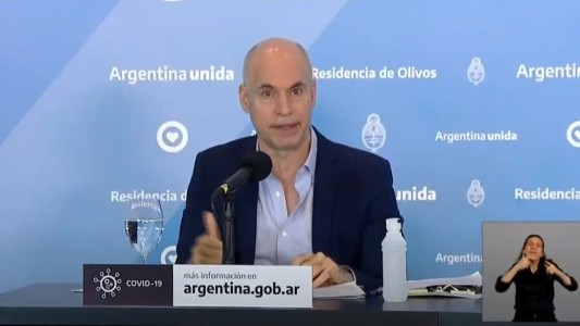 Horacio Rodríguez Larreta: "Si los casos aumentan tendremos que volver para atrás"