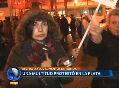 Ruidazo: una multitud protestó en La Plata