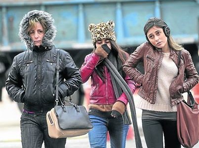 Viernes y fin de semana nublado y frío con lluvias el domingo