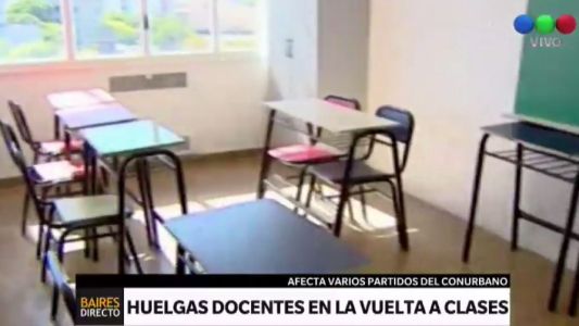 Huelgas docentes complican la vuelta a clases en seis provincias