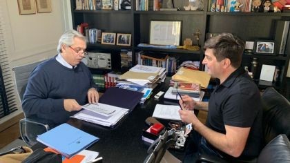 El Presidente se reunió con el interventor de Vicentin para "buscar una propuesta superadora"