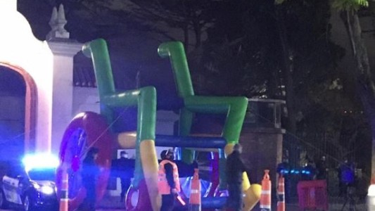 Choferes de combis para personas con discapacidad marcharon a la Quinta de Olivos