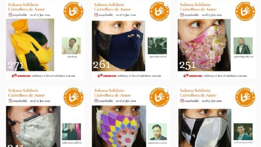 Subastan barbijos realizados por 30 diseñadores a beneficio de la ex Casa Cuna