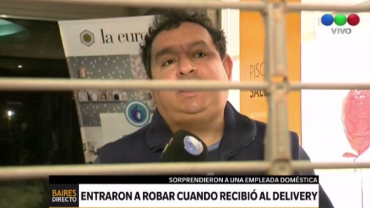 Entraron a robar cuando recibió al delivery
