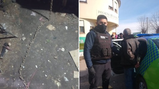 Detuvieron a un hombre que tenía encadenaba a su pareja hacía un año