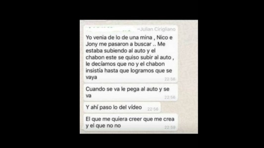 Esta es la explicación que dio el rugbier luego de agredir al indigente