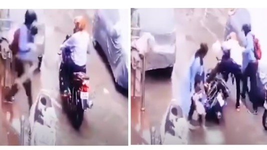 Video: a los gritos y golpes, una mujer evitó el secuestro de su hija de 4 años