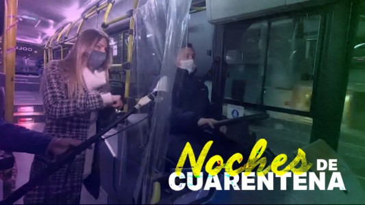 Delivery y un chofer de colectivo en Noches de Cuarentena