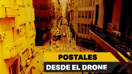 Postales de escuelas vacías en cuarentena, desde el drone