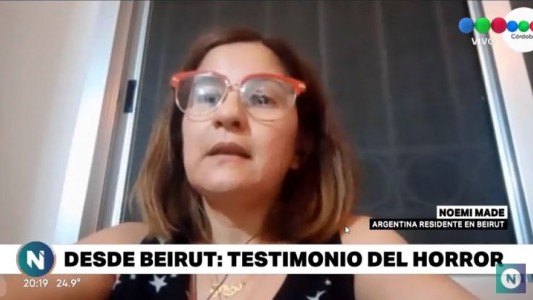 El dramático testimonio de una argentina en Beirut tras la explosión