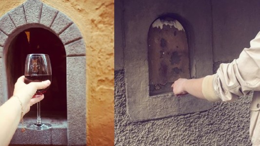 Por el coronavirus, vuelven las "ventanas del vino" usadas durante la peste bubónica