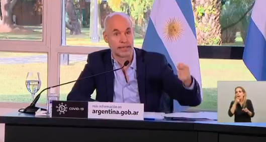 Larreta: "Los casos en la Ciudad están amesetados en un nivel alto"