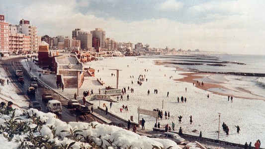 Nieve y mar: Podría nevar esta semana en Mar del Plata