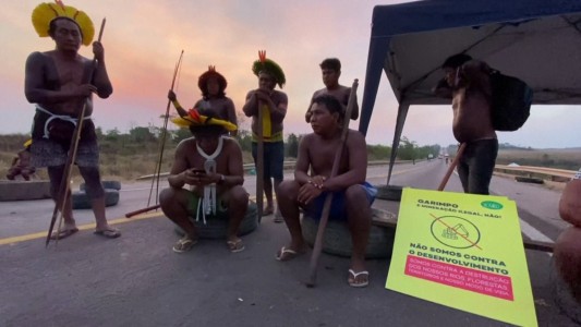 Piquete de indígenas para exigir asistencia por el Coronavirus