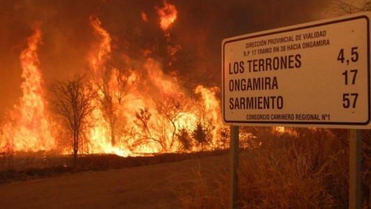 Ya son nueve las provincias con incendios forestales activos