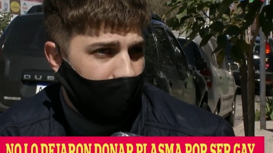 "Me sentí sucio" dijo el rosarino al que no le dejaron donar plasma por ser gay