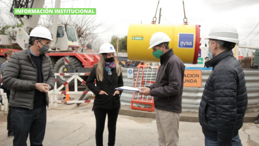 AySA inauguró una red de agua potable en Esteban Echeverría