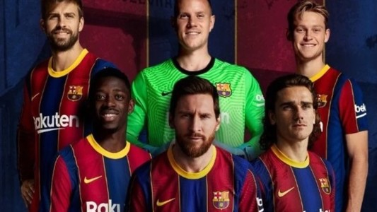 En plena pelea con Messi, Barcelona lo usa para vender su nueva camiseta