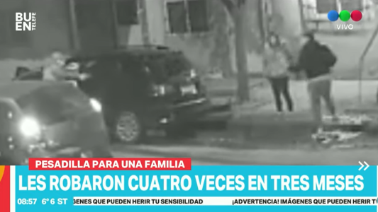 Le robaron 4 veces en 3 meses: "Ya no tengo nada que perder"