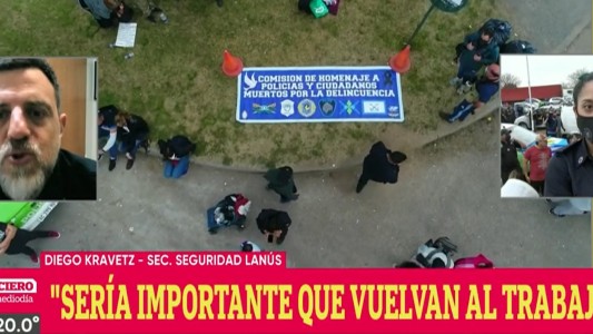 "Los vecinos los necesitan, les pedimos que vuelvan al servicio" dijo el secretario de Seguridad Diego Kravetz