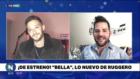 Ruggero presentó "Bella": "Mi corazón me pide hacer música"