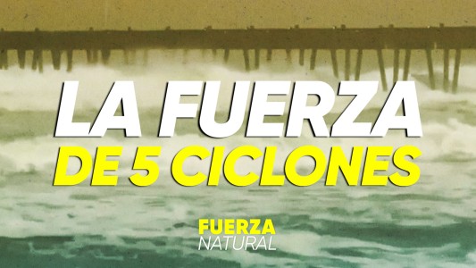 La fuerza de cinco ciclones sobre el Océano Atlántico