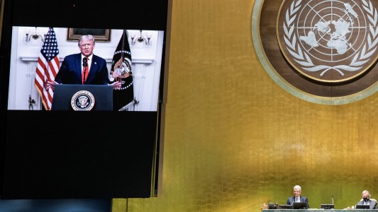 Donald Trump pidió en la ONU responsabilizar a China por la pandemia