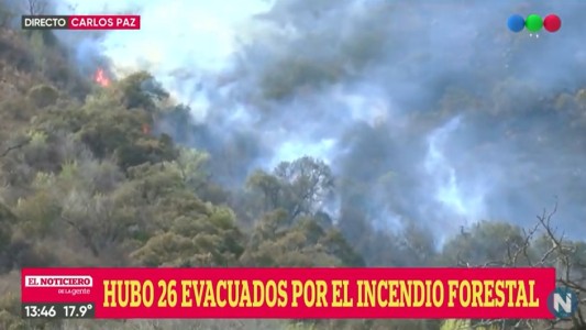 Continúa el combate a los incendios en las sierras chicas de Córdoba